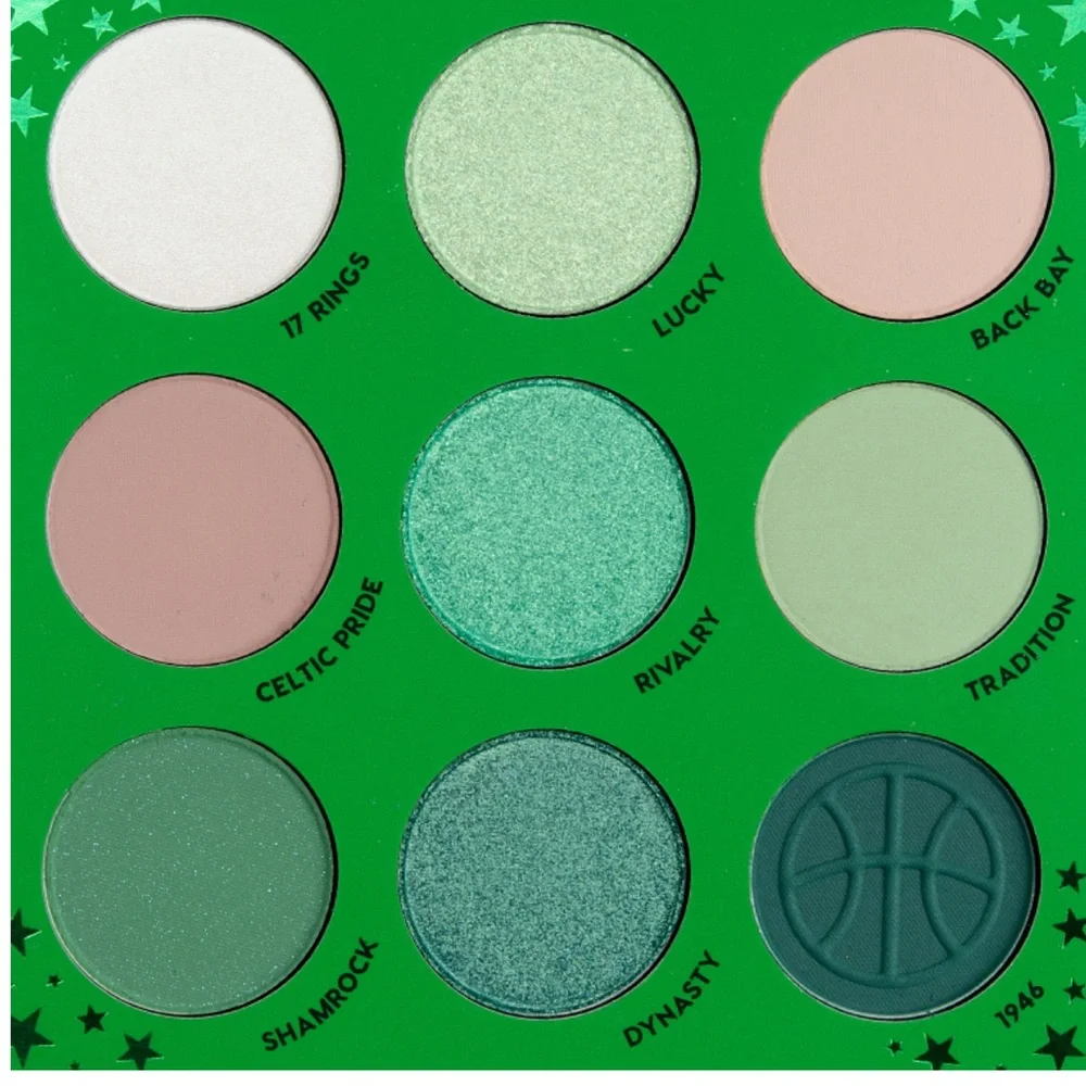 ColourPop x NBA Boston Celtics Eyeshadow Palette LE NIB